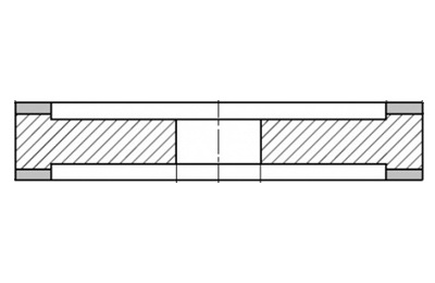 9А3 - плоские с двухсторонней выточкой