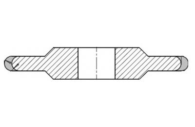 14FF1 - плоские с двухсторонним рельефом с полукругло-выпуклым профилем