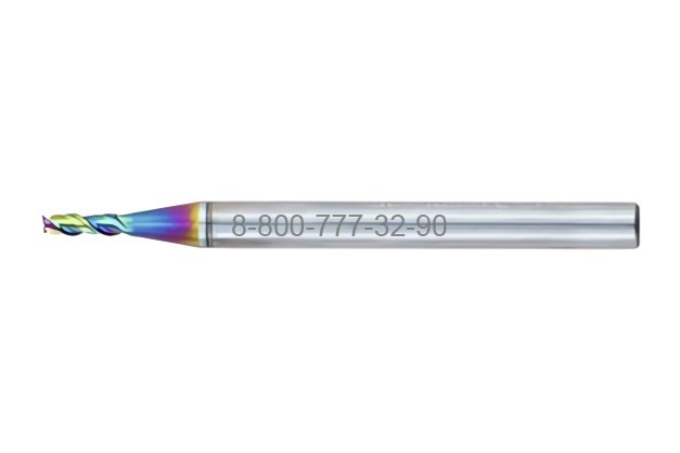 Фреза концевая твердосплавная 1.0х4х3х50 ц/х z=3 Ta-C "Deskar" Фреза концевая твердосплавная 1.0х4х3х50 ц/х z=3 Ta-C "Deskar"