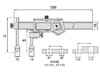 1192-300A Штангенциркуль цифровой для измерения межцентровых расстояний 10-300 мм, 0.01 мм