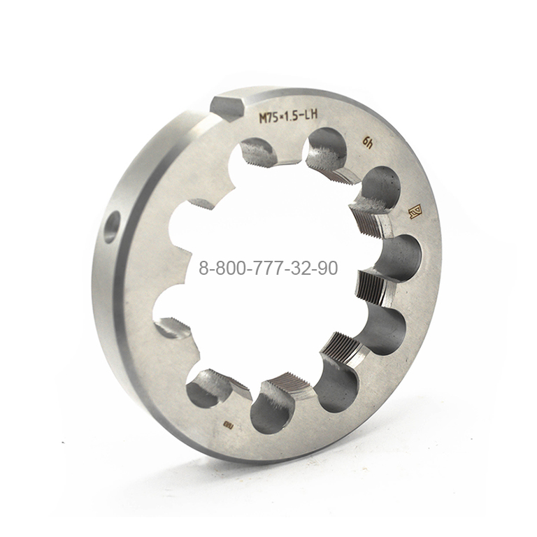 Плашка М75х1,5 (6h, левая, D=120 мм, РИ) Плашка М75х1,5 (6h, левая, D=120 мм, РИ)