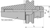 Оправка фрезерная Weldon BT50-SL20-080 Конус MAS403 BT