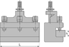 Держатель быстросменный под прямоугольные державки CD40X170 Multifix