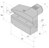 B7-60x32x60 держатель инструмента VDI радиальный перевернутый правый удлиненный