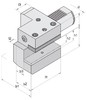C2-60x32x125 держатель инструмента VDI аксиальный, левый