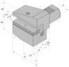 B3-30x20x60 держатель инструмента VDI радиальный перевернутый правый