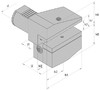 B4-30x20x40 держатель инструмента VDI радиальный перевернутый левый