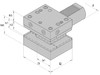 D1-30x20x60 держатель инструмента VDI двойной универсальный, правый