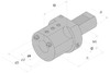 E2-30x8 Держатель инструмента VDI для расточных резцов, аксиальный