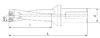 Сверло корпусное C20-3D17-54SP06 "ACCKee"