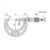 3210-50A Микрометр гладкий МК 25-50 0.001 мм, Тип Б