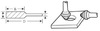 Борфреза твердосплавная К0603Х06 (Х-образная насечка, 6х3х6х65, 90°, Cnic)