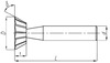 Фреза для пазов ласточкин хвост 31,5х71х12,5х16х60° (ц/х, Р6АМ5, прямой конус, Cnic)