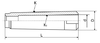 Втулка переходная КМ5/КМ2 без лапки с лыской (6101-0075)