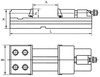 Тиски станочные высокоточные модульные неповоротные GT200B-I